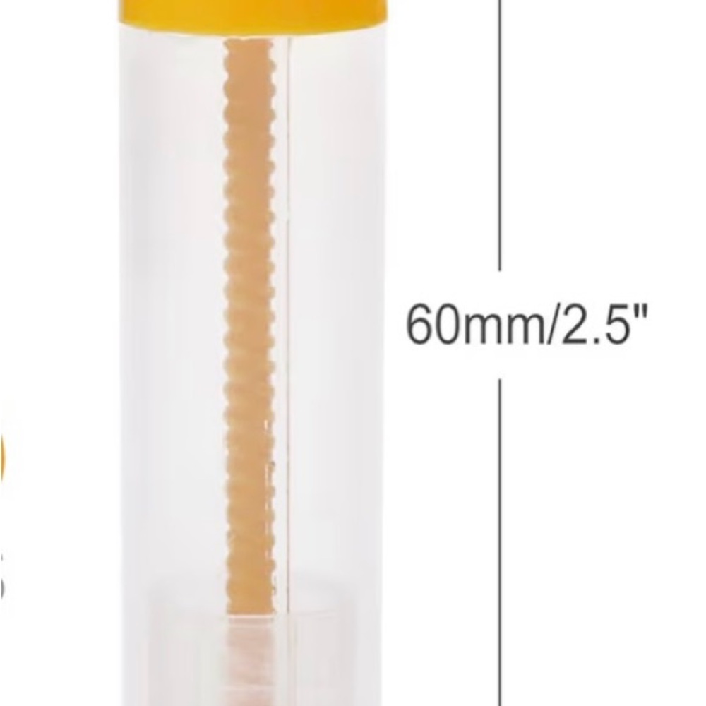 Yellow and Clear Lipstick Holder empty 48 pieces